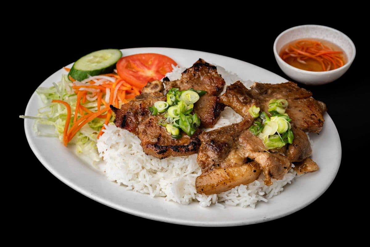 30. Grilled Pork Chop on Rice