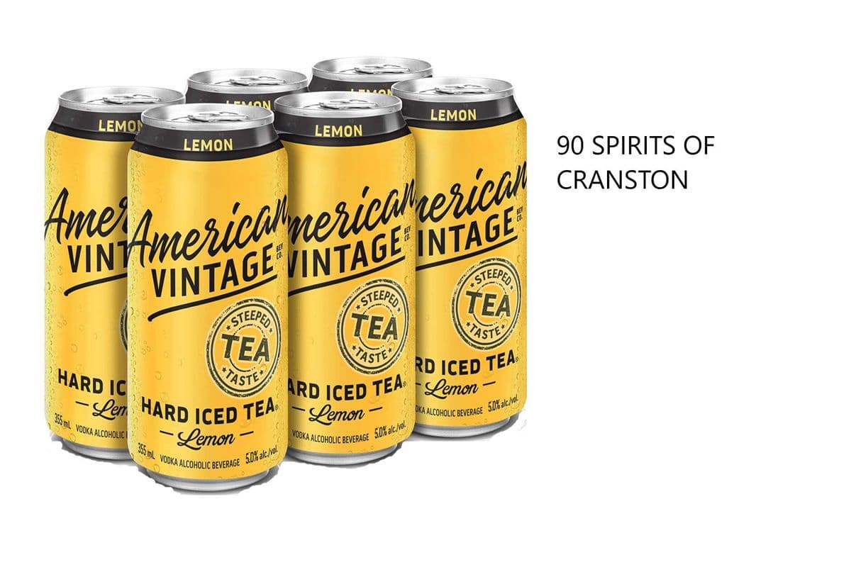 AMERICAN VINTAGE HARD ICED TEA LEMON 6 CANS (1 x 6x355ML)