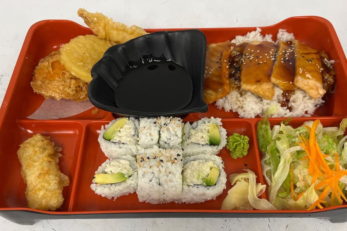 Box C Salmon Teriyaki （with miso）