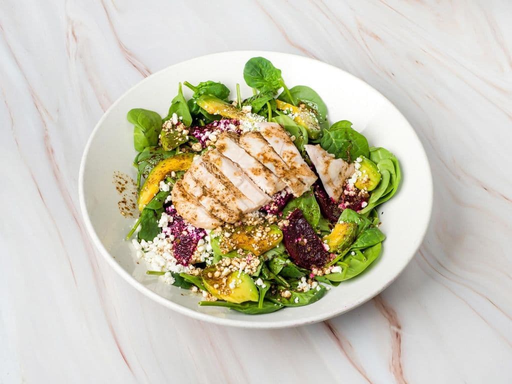 Insalata Spinaci Con Avocado