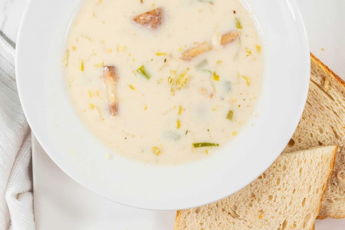Roasted Potato and Leek Soup