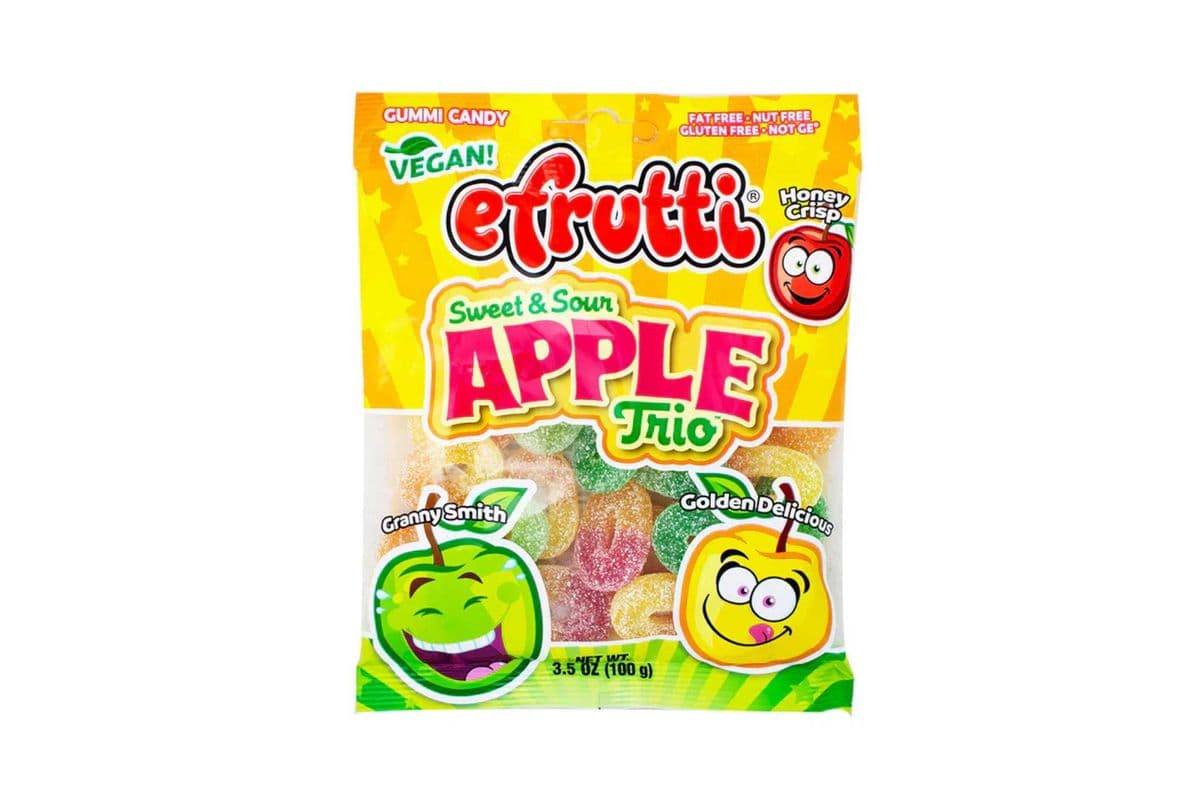 Efrutti Sweer & Sour Apple Trio (100g)
