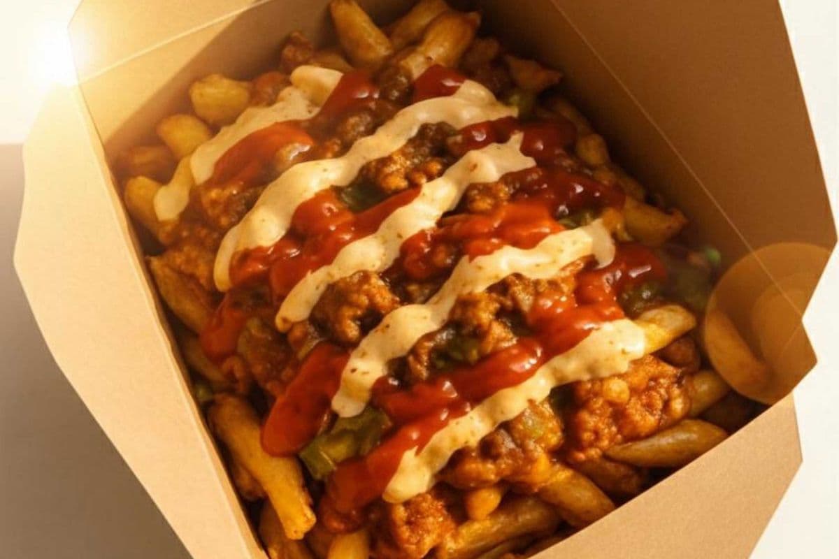 KING CHOP CHEESE ON FRIES