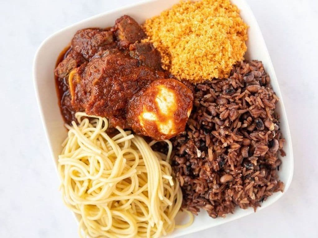 COMBO - Waakye (Rice and Beans)