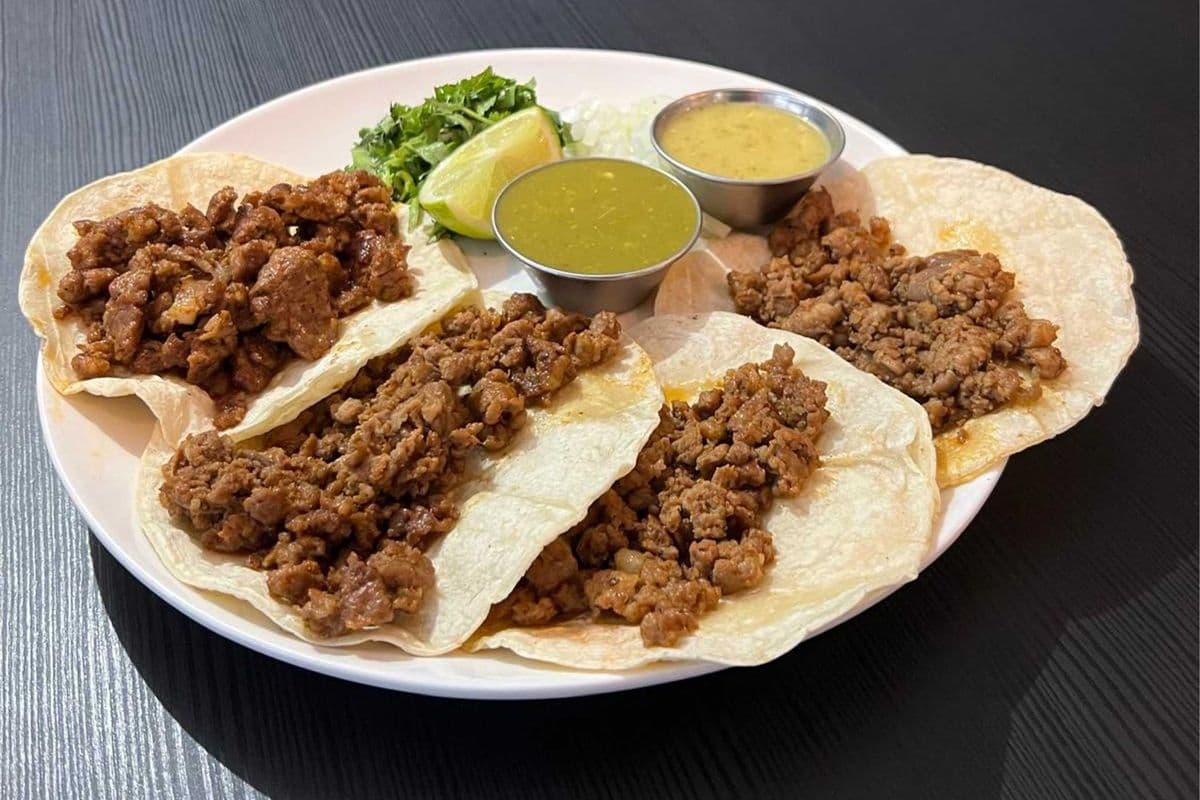 4 Tacos Chorizo (Spicy Pork)