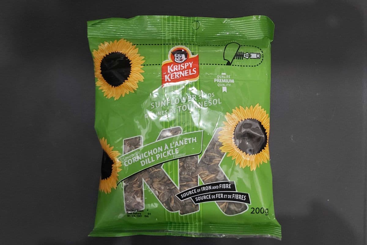 Krispy Kernel 200g graines de tournesol Cornichon A L'Aneth / Dill Pickle Sunflower Seeds