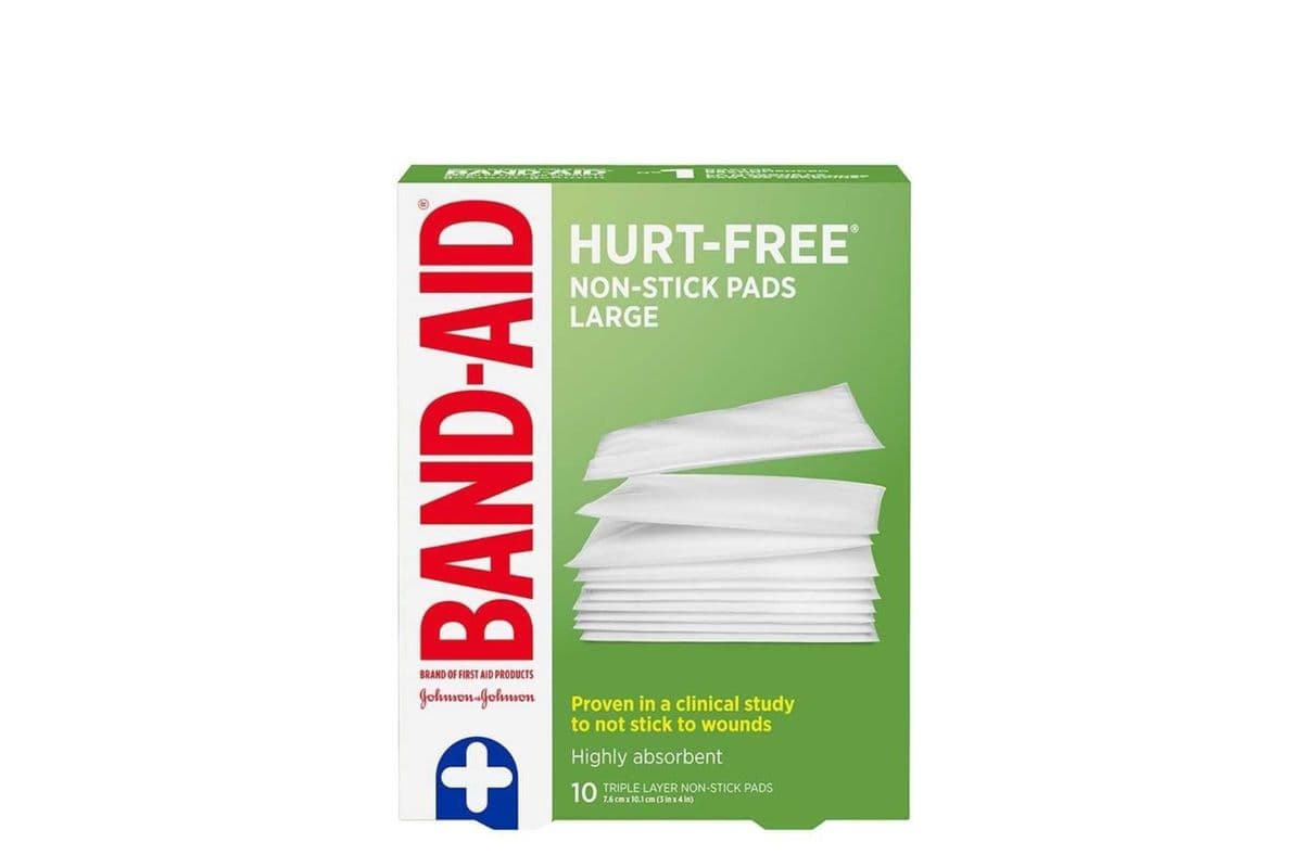 BAND-AID® Brand HURT-FREE® Non-stick Gauze Pads (2in x 3in) (10 pcs)