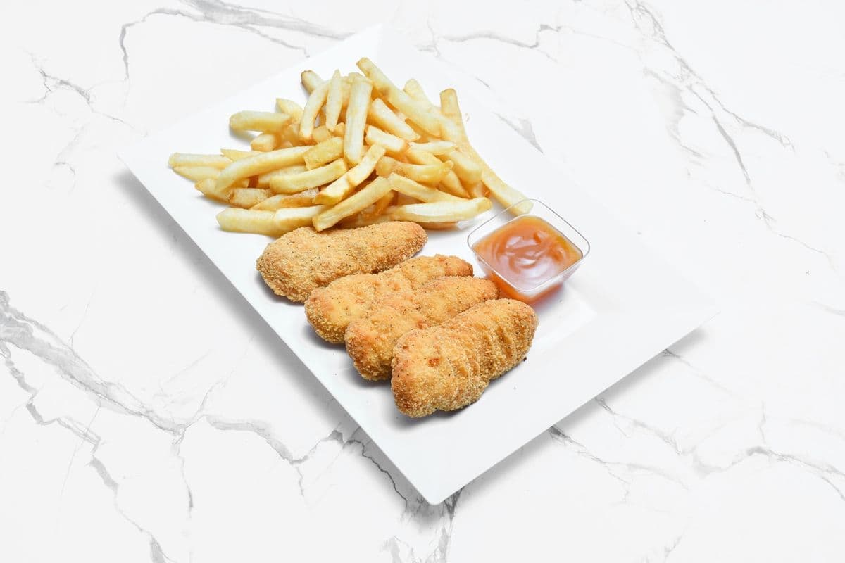 Juicy Chicken Fingers and Fries