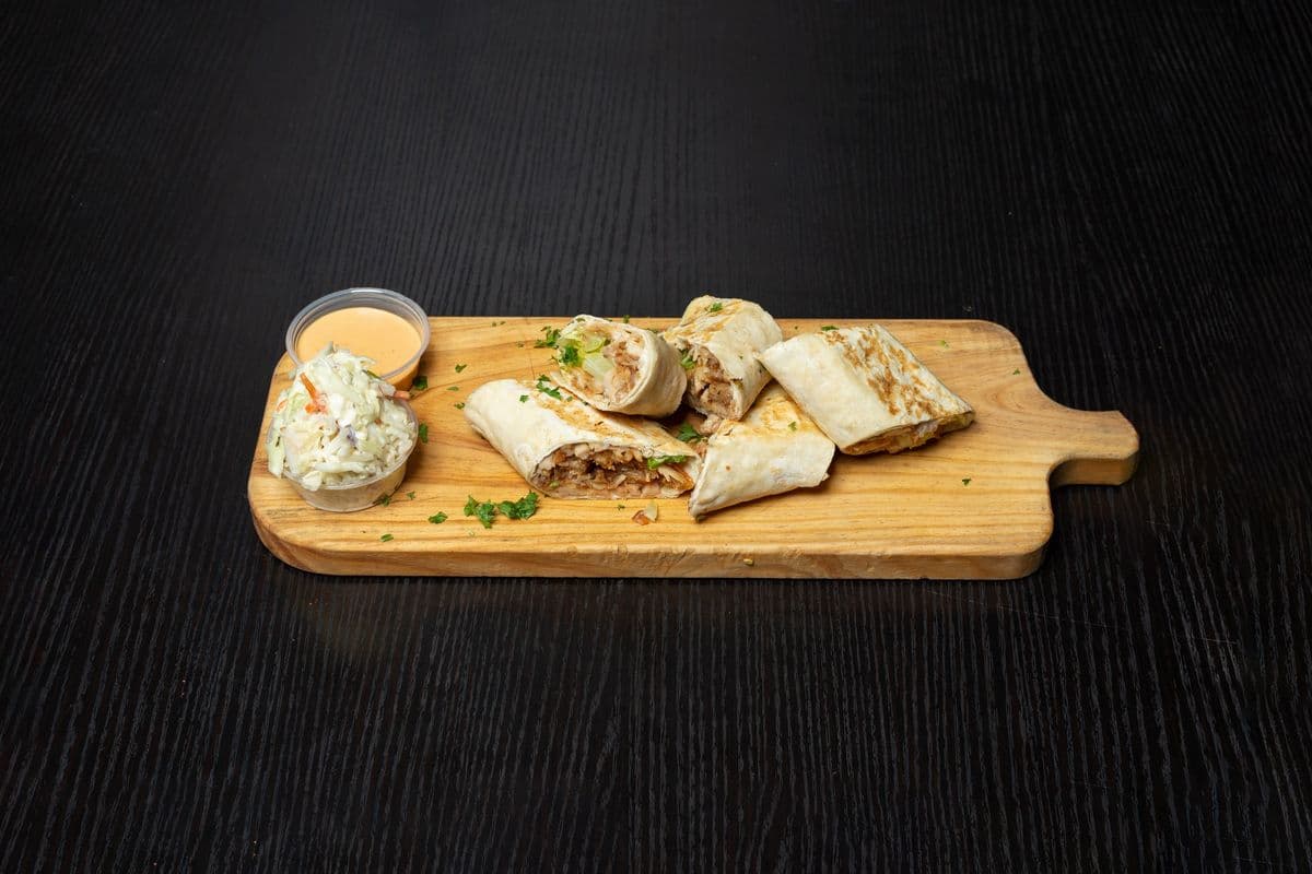 Chicken Shawarma Saj Wrap