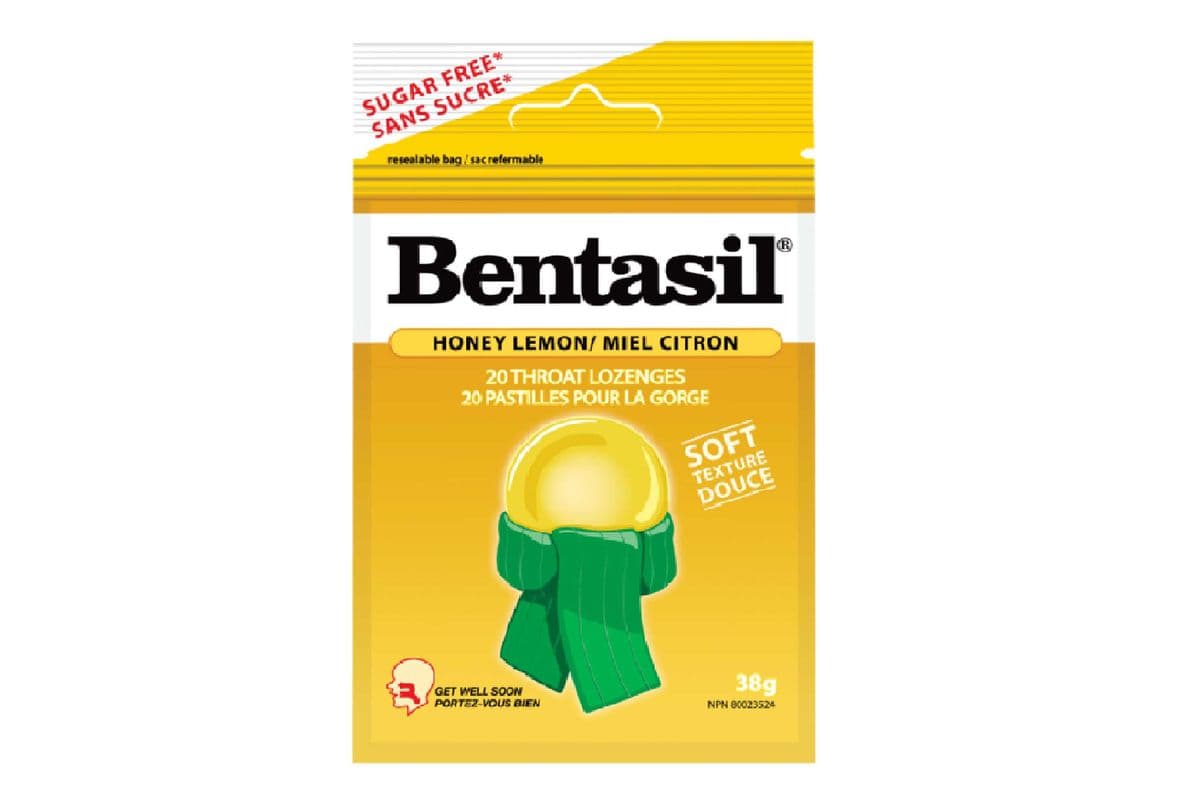 BENTASIL LOZENGE HONEY AND LEMON 20 PACK (20 LOZENGES )