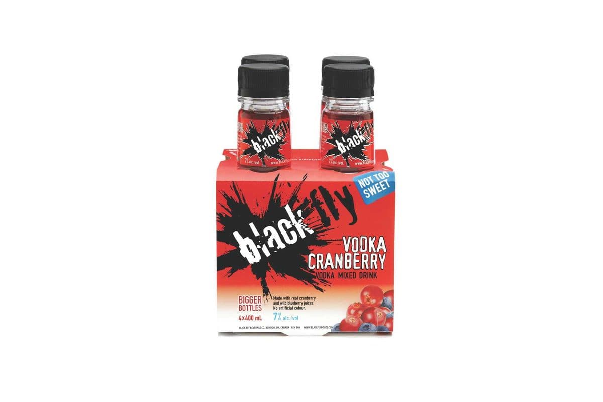 Black Fly Vodka Cranberry (4 Pack) (1 x 4x400ML)