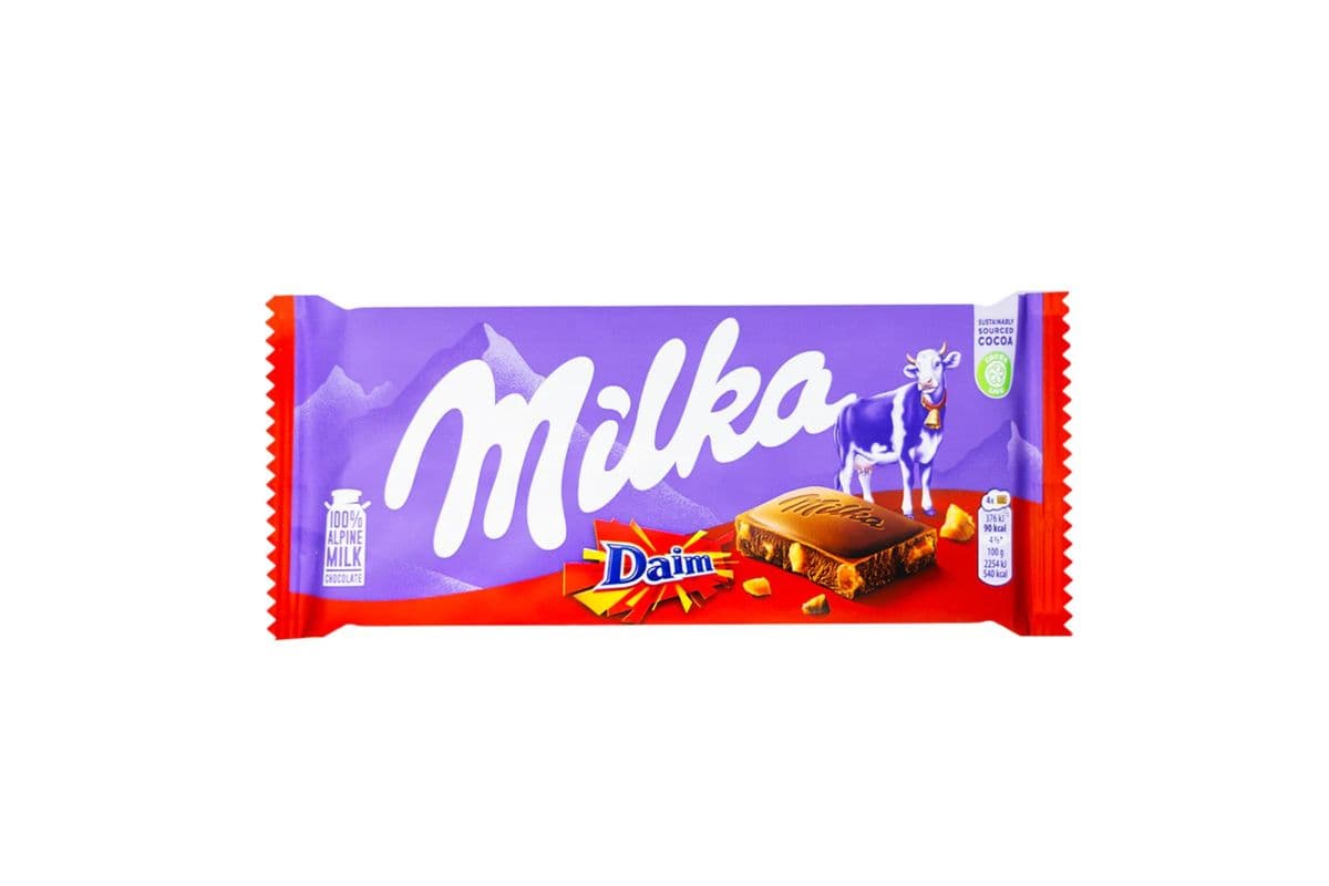 Milka Daim Chocolate Bar (100 g)