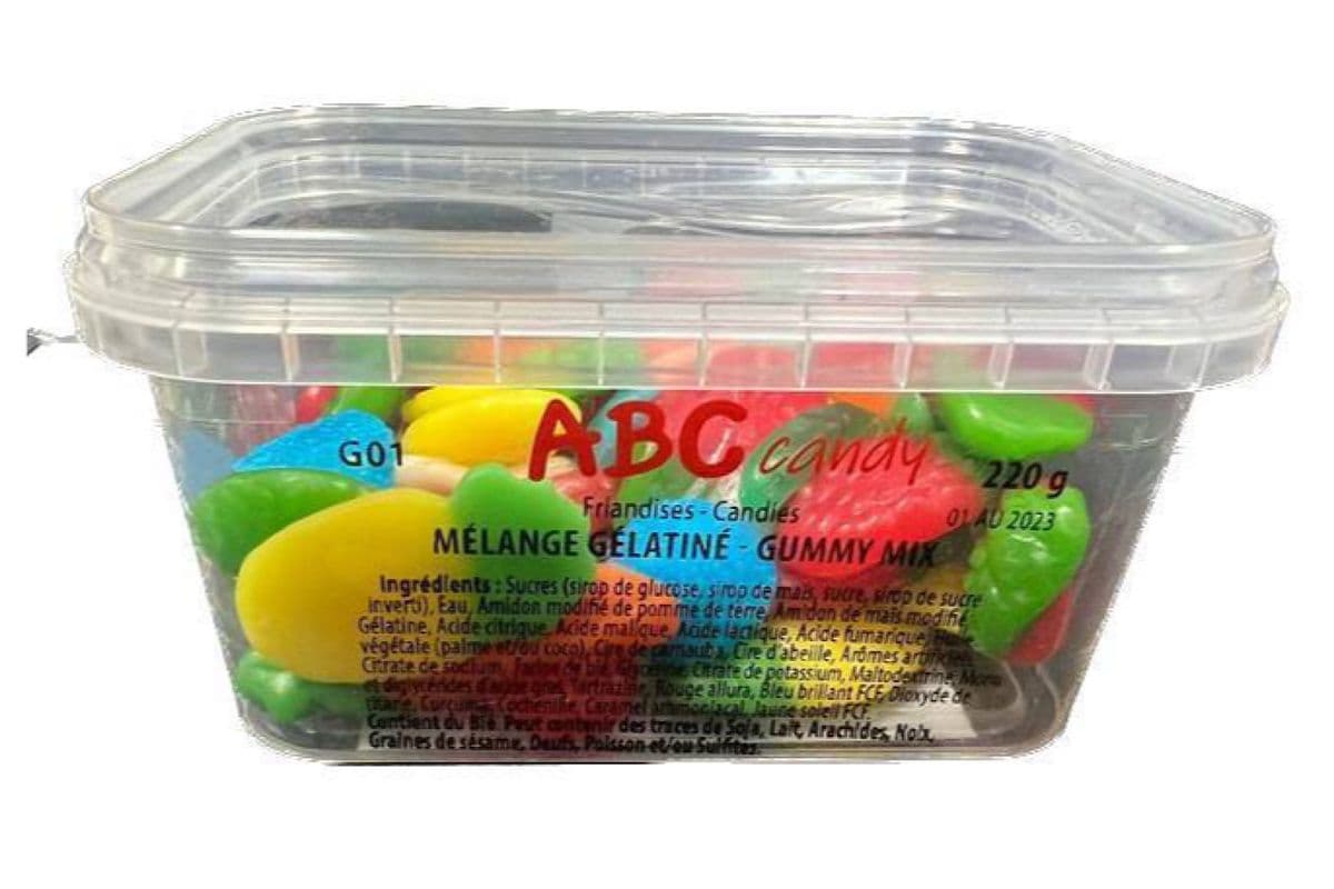 ABC Candy - Contenant - Mélange Gélatiné / Container - Gummy Mix