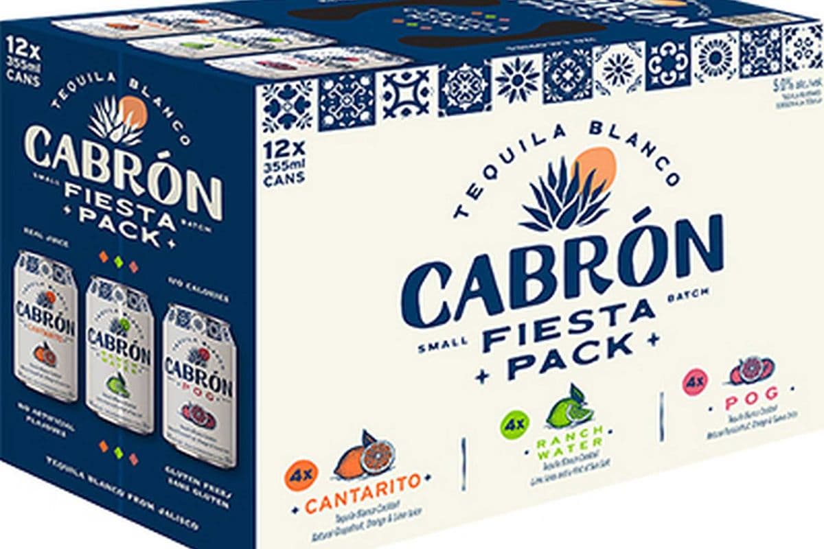 Cabron Fiesta Tequila Soda Variety Pack (12 Cans) (12 x 355ml)