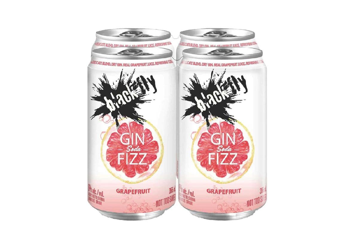 Black Fly Grapefruit Gin Fizz (4 Pack Cans) (4 x 355 ml)