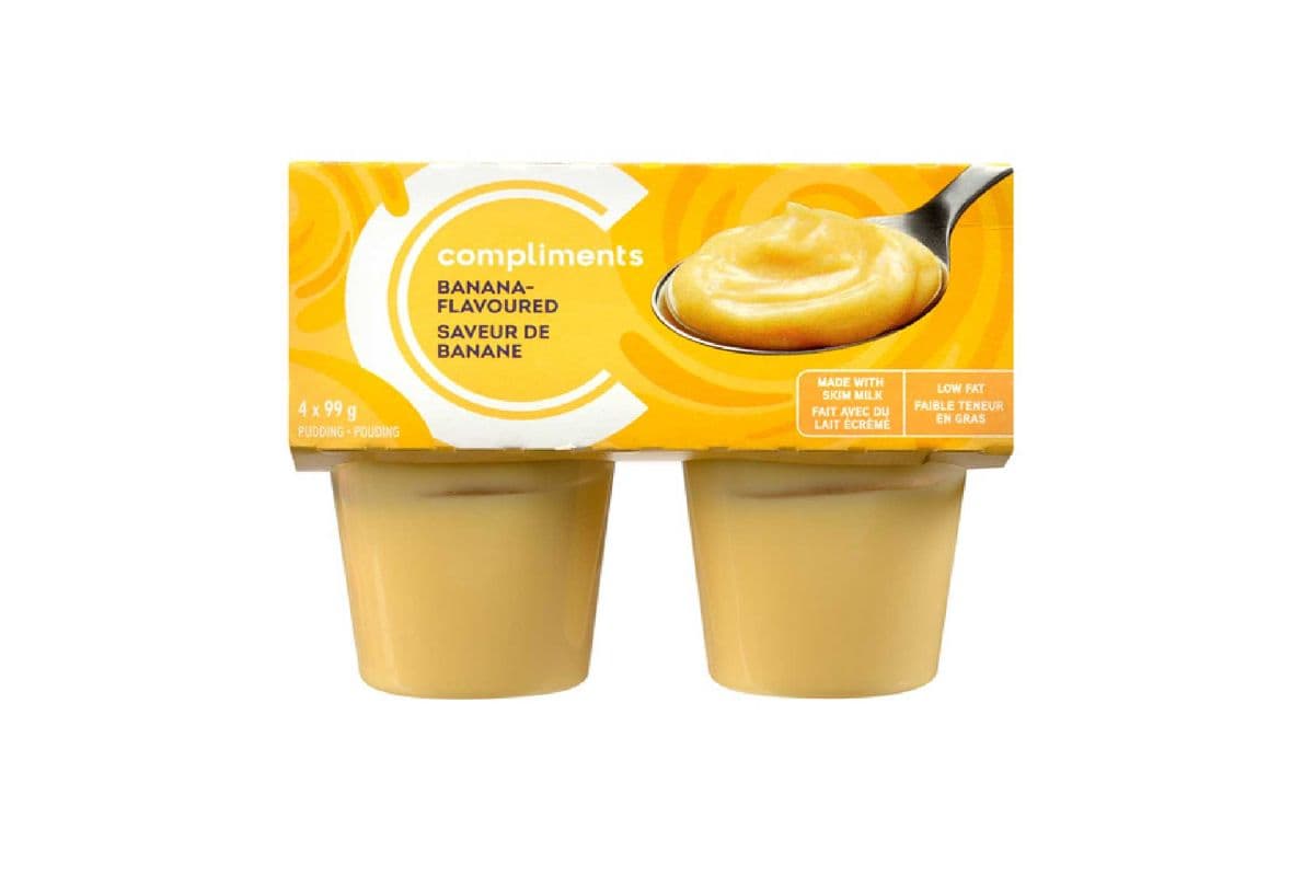 Compliments Banana Pudding Cups 4 x 99 g