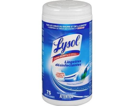 Lysol Lingettes Désinfectantes 75 Lingettes/  Lysol Disinfecting Wipes 75 Wipes