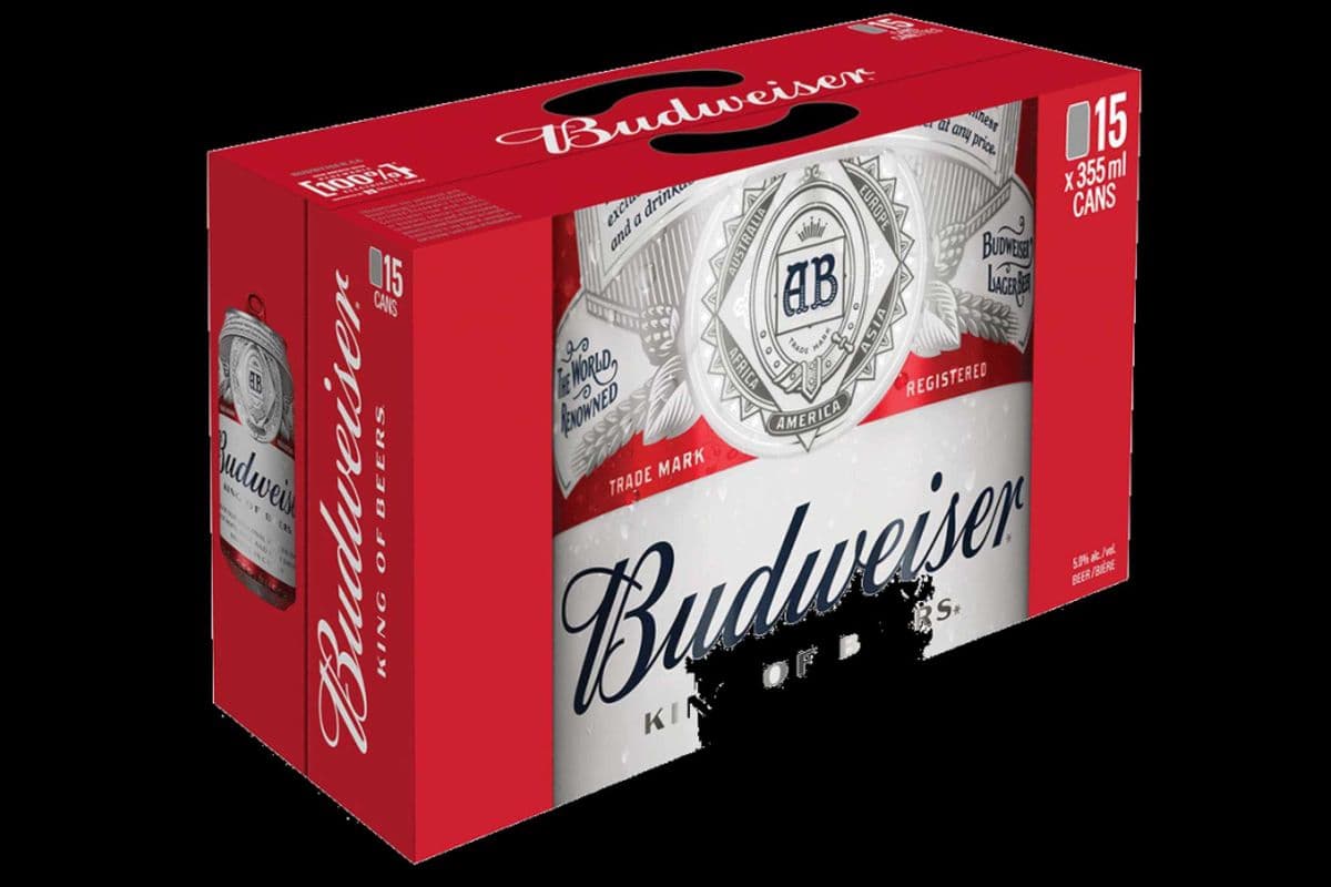 Budweiser 15 cans (15 x 355 ML Cans)