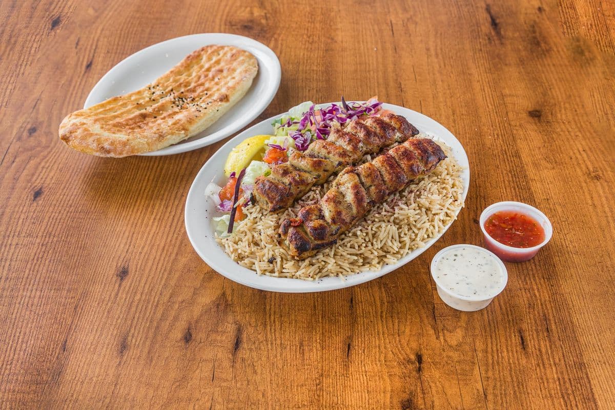 Chicken Kofta Kabob Dinner