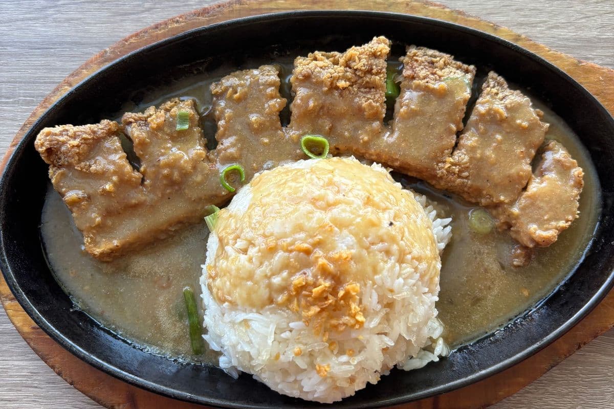 Crispy Pork Liempo with gravy