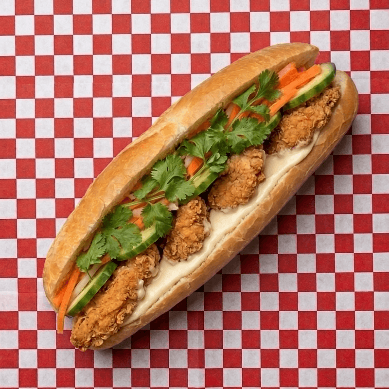Fried Chicken Banh Mi / Fried Chicken Banh Mi