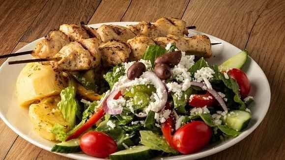 Chicken Souvlaki Dinner