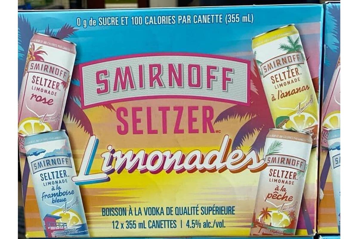 Smirnoff Seltzer Lemonade (12 x 355 ml)