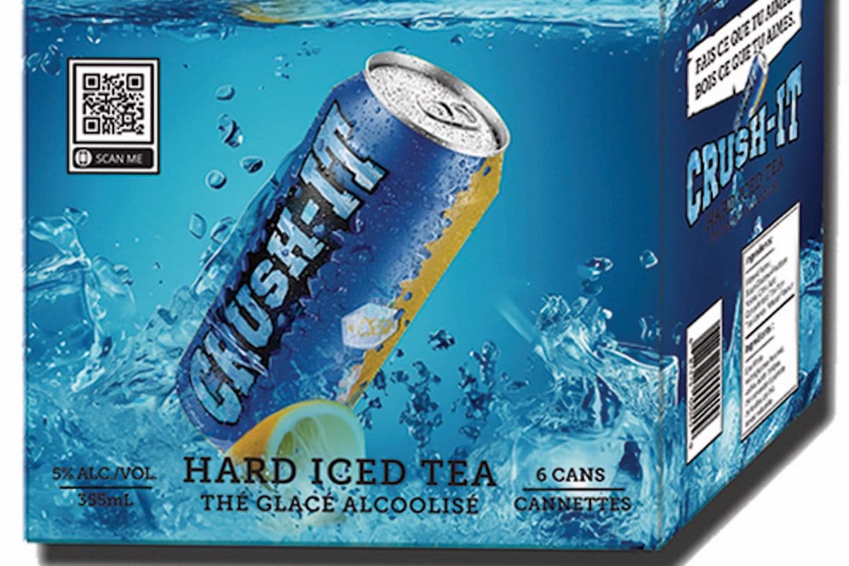 CRUSH-IT HARD ICED TEA 6CAN (6 x 355ML)