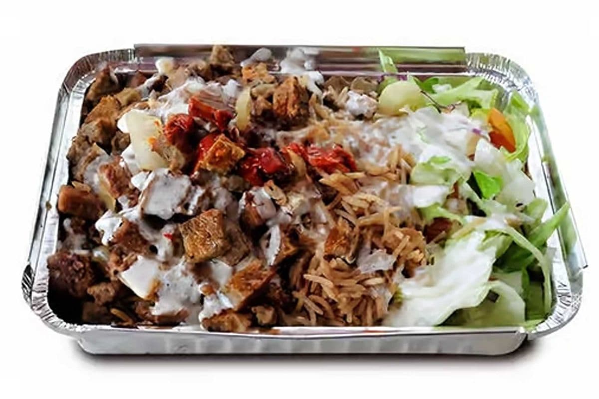 Lamb Over Rice Platter
