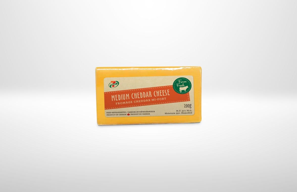 7-Select Medium Cheddar Cheese (200 g)