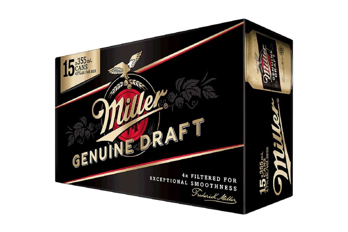 Miller Genuine Draft (15-Pack) (15 x 355ML CAN)