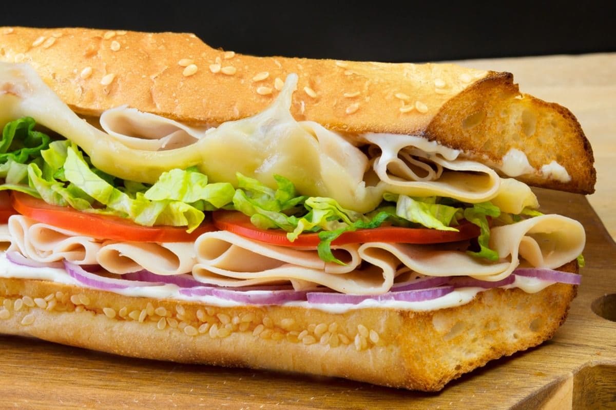Small Turkey Ranch and Swiss Sub
