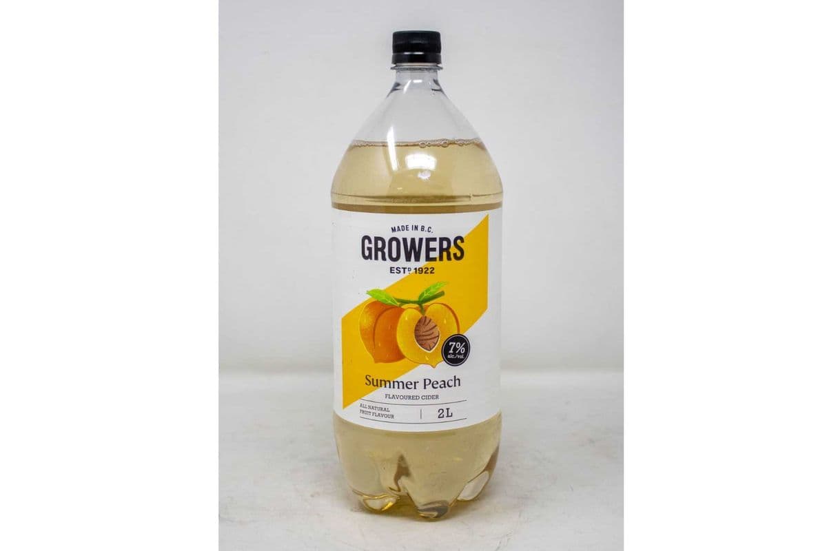 GROWERS PEACH CIDER 2L (1 x 2L)