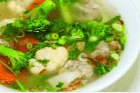 40. Wonton and Vegetable Soup