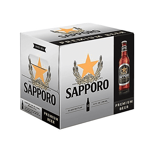 Sapporo (12 Pack) (12 x 355 ml Bottles)