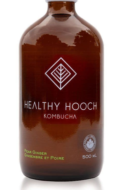 Healthy Hooch Kombucha Organic Pear Ginger Kombucha