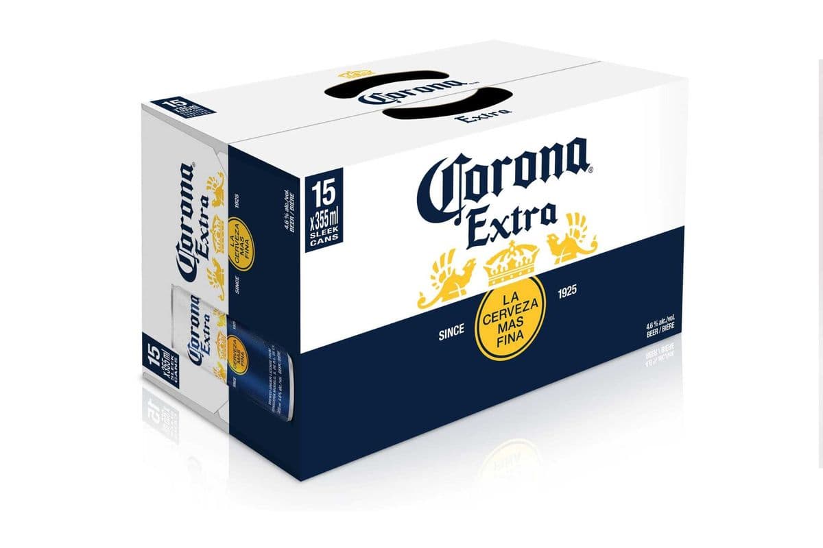Corona Extra Mexican Pale Lager (15 Cans) (1 x 15x355ml)