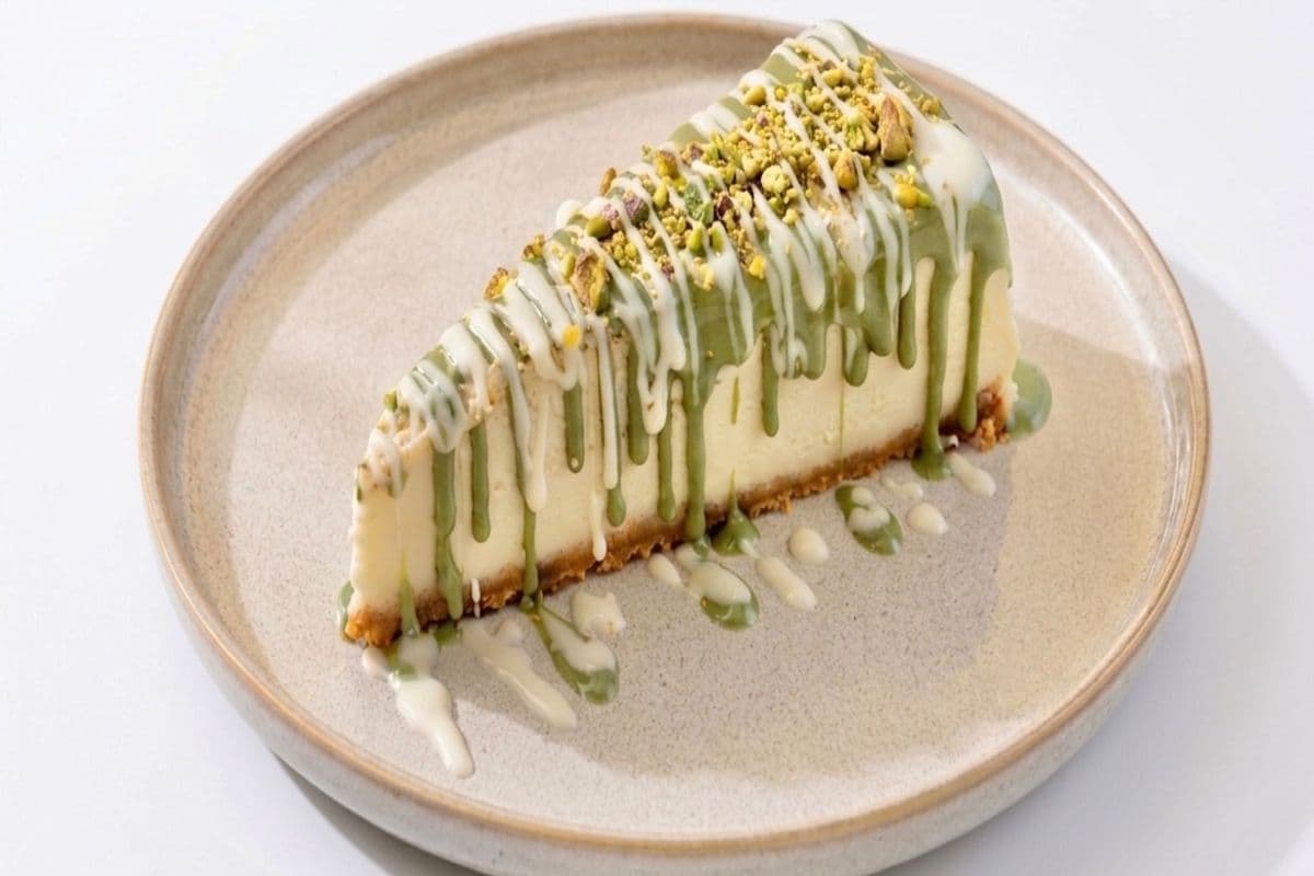 Pistachio Crunch Cheesecake