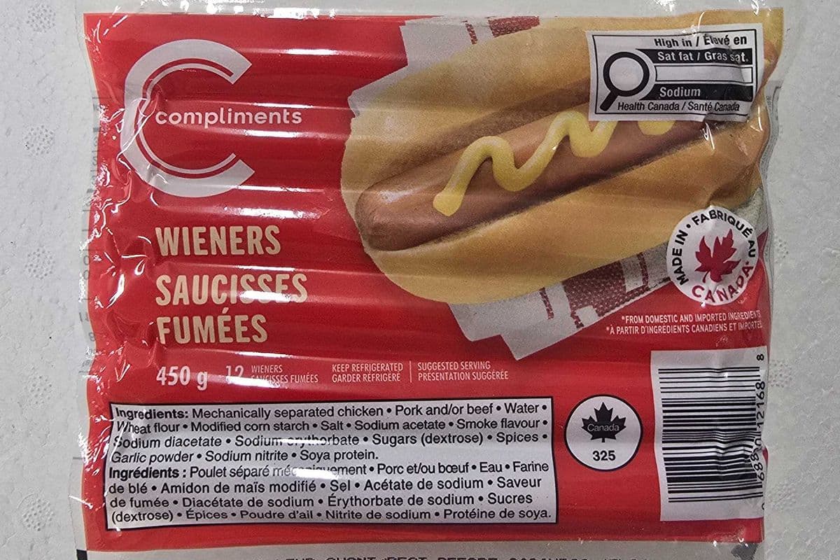 Compliments Wieners 450g (450g)