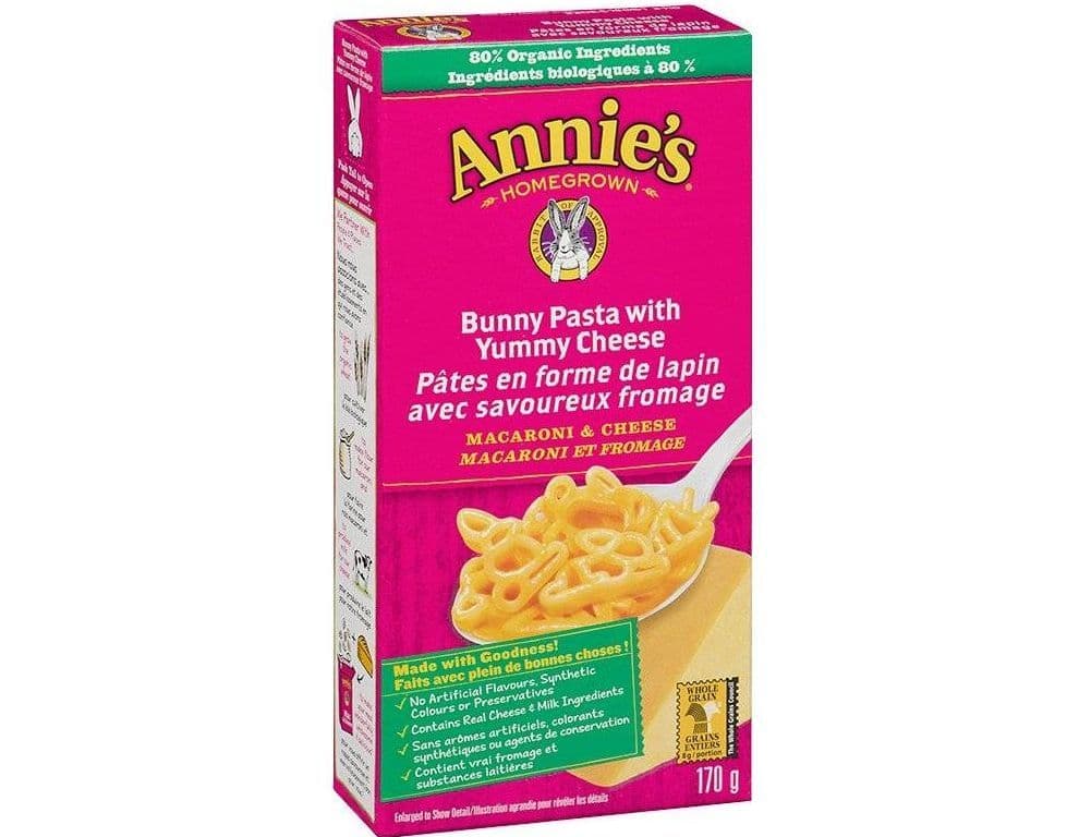 Annie's bunny pasta with yummy cheese 170g