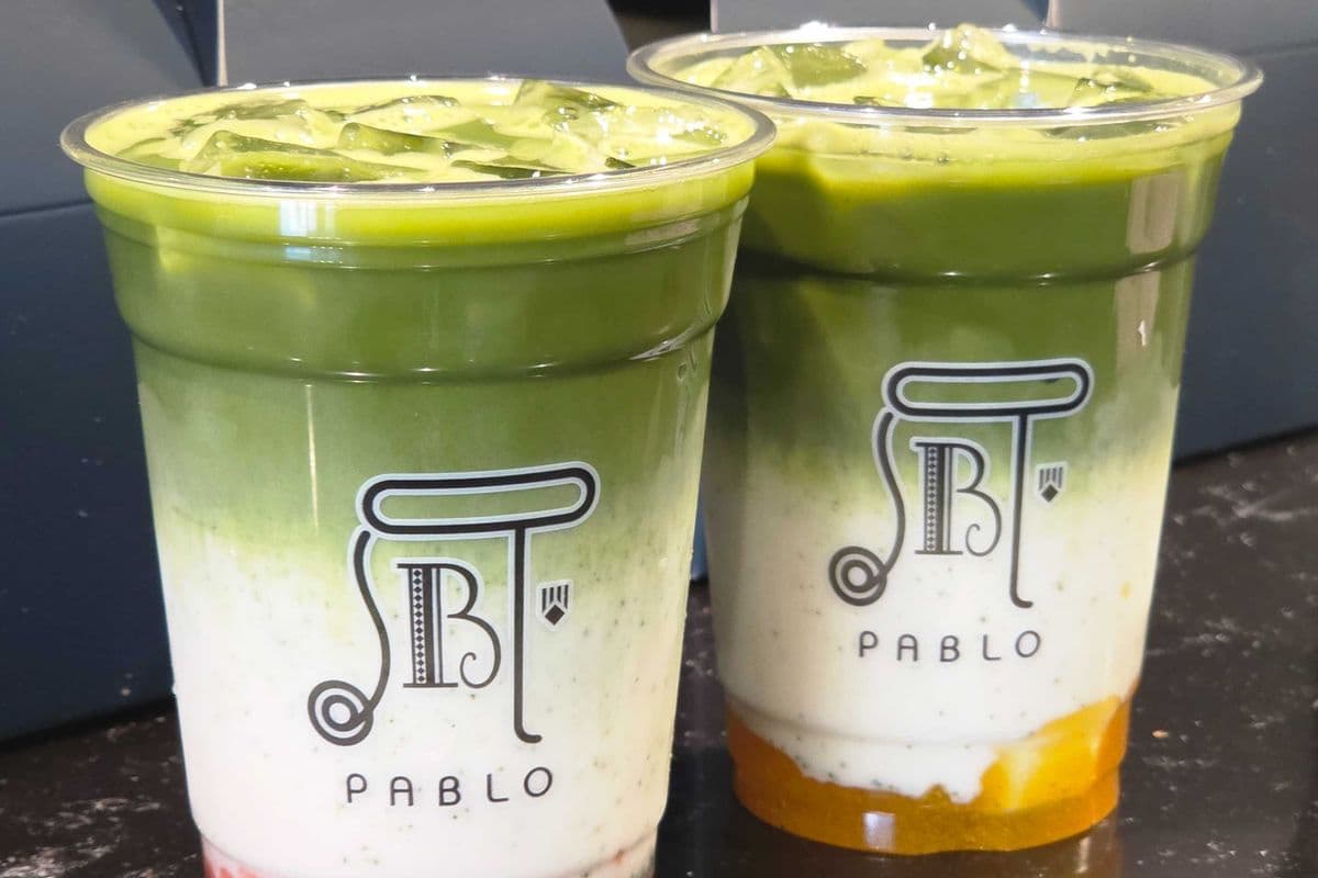 Mango Matcha Latte (Iced)