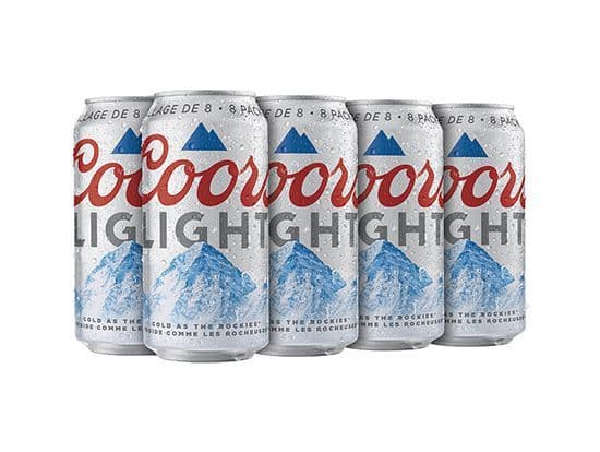 Coors Light 8can, 355mL domestic (4.0% ABV)