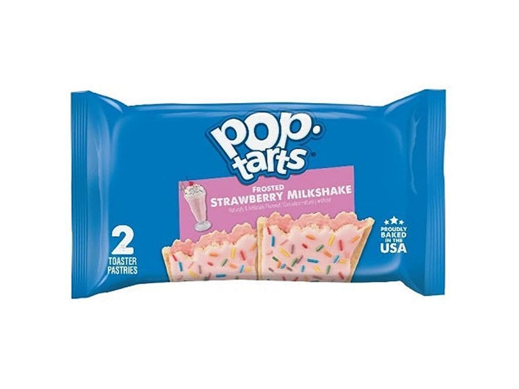 Pop Tarts Strawberry Milkshake Toaster Pastry Snack 2 Pack 