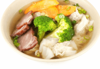 Wonton Soup with B.B.Q Pork