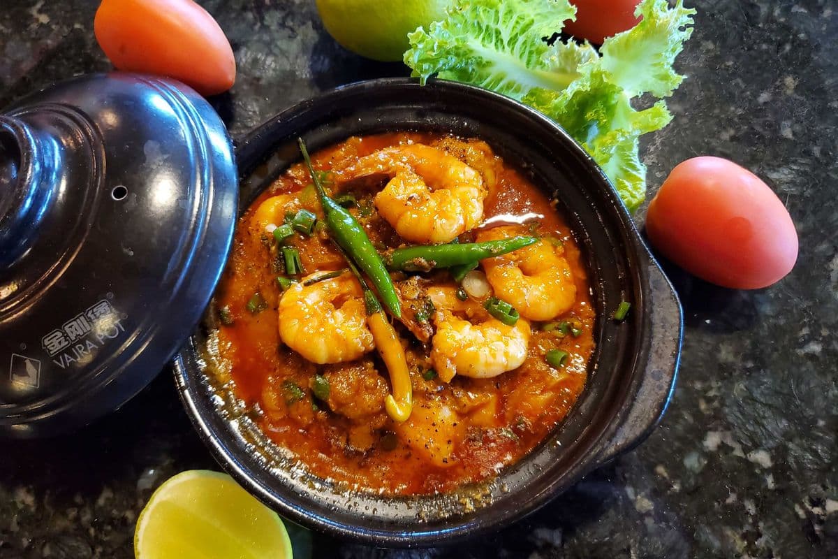 I89. Braised Shrimp in Clay Pot