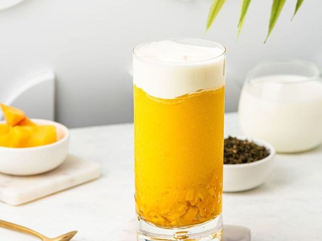 Mango Jasmine Cheesecap Cha