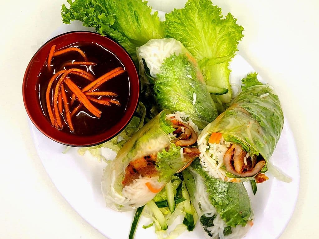 A4 - Grilled Pork Rice Paper Rolls