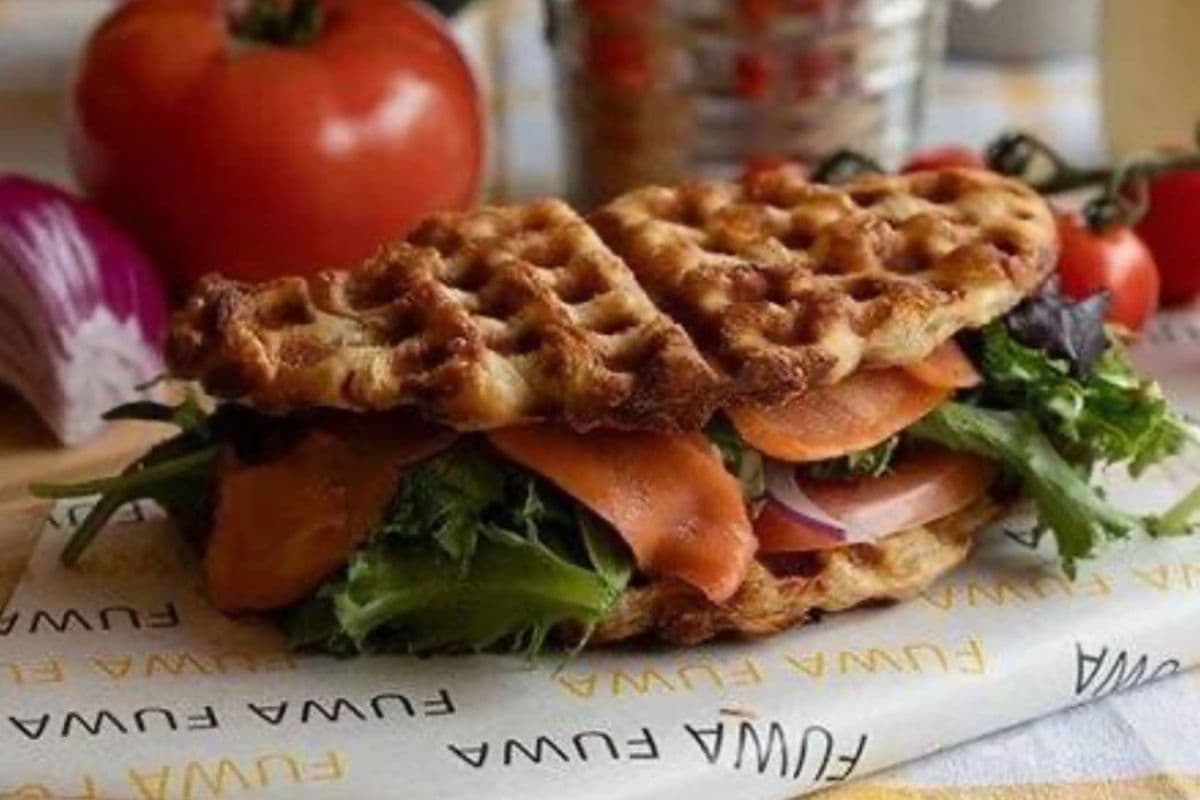 Smoked Salmon Croffle