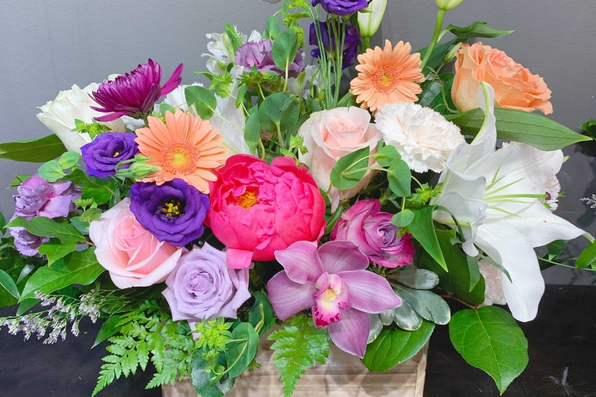 Large Wood Box Arrangement