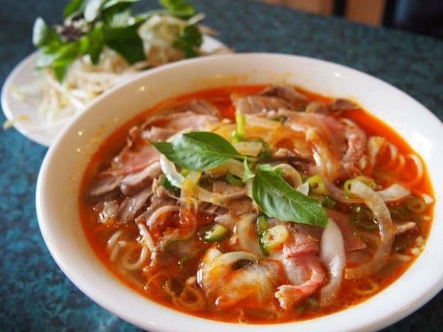 18. Hue Style Beef Soup with Vermicelli and Brisket Beef